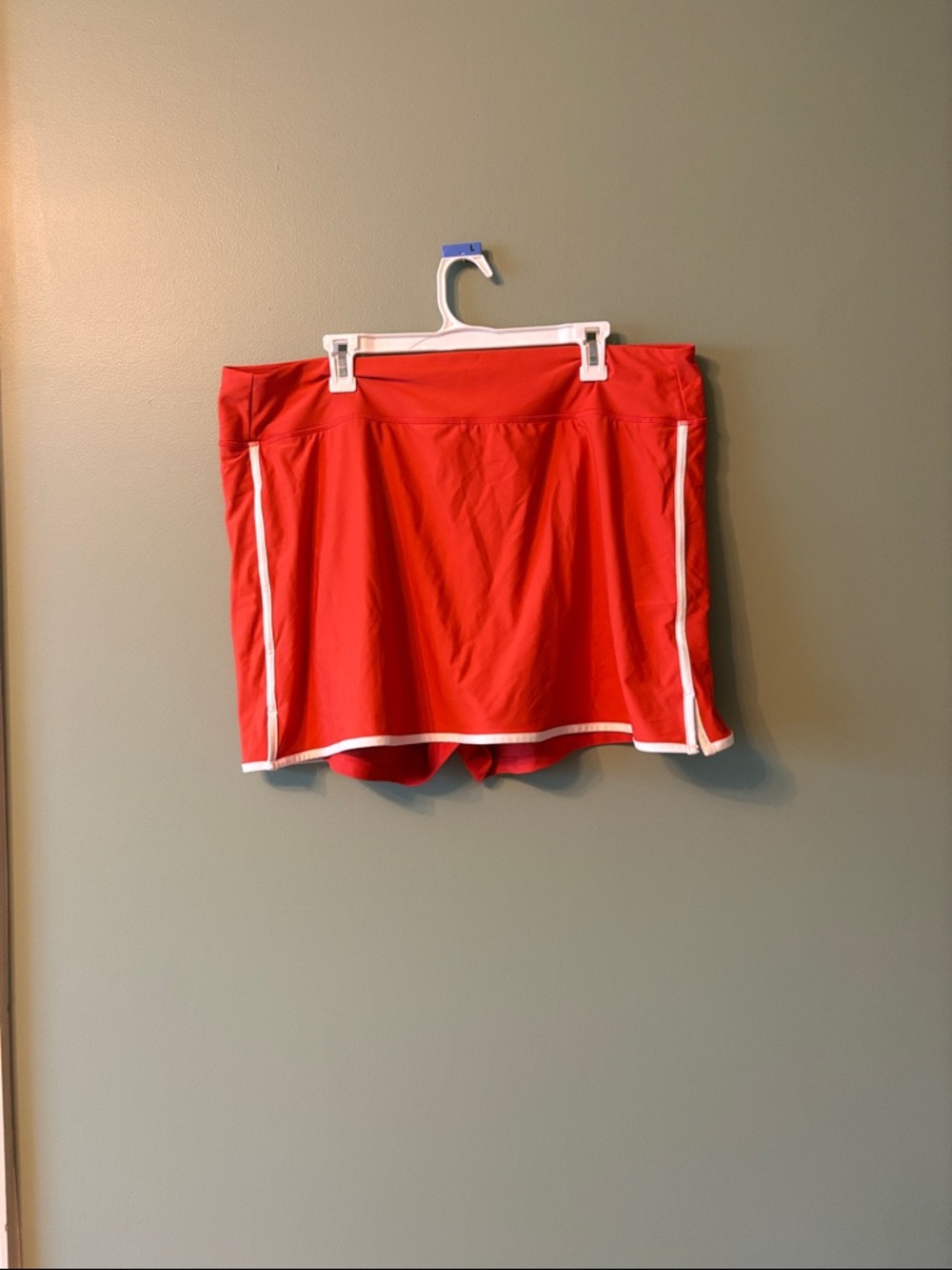 Old Navy Active Red High-Rise Athletic Skort